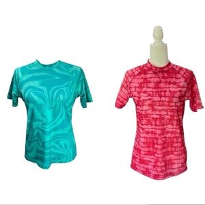Women's Small Short Sleeve Rash Guard Swimwear Bundle